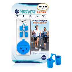 Nasivent Sport Blue 2 Pack Size S  - for better nasal breathing and optimizing oxygenation in sports and leisure activities -